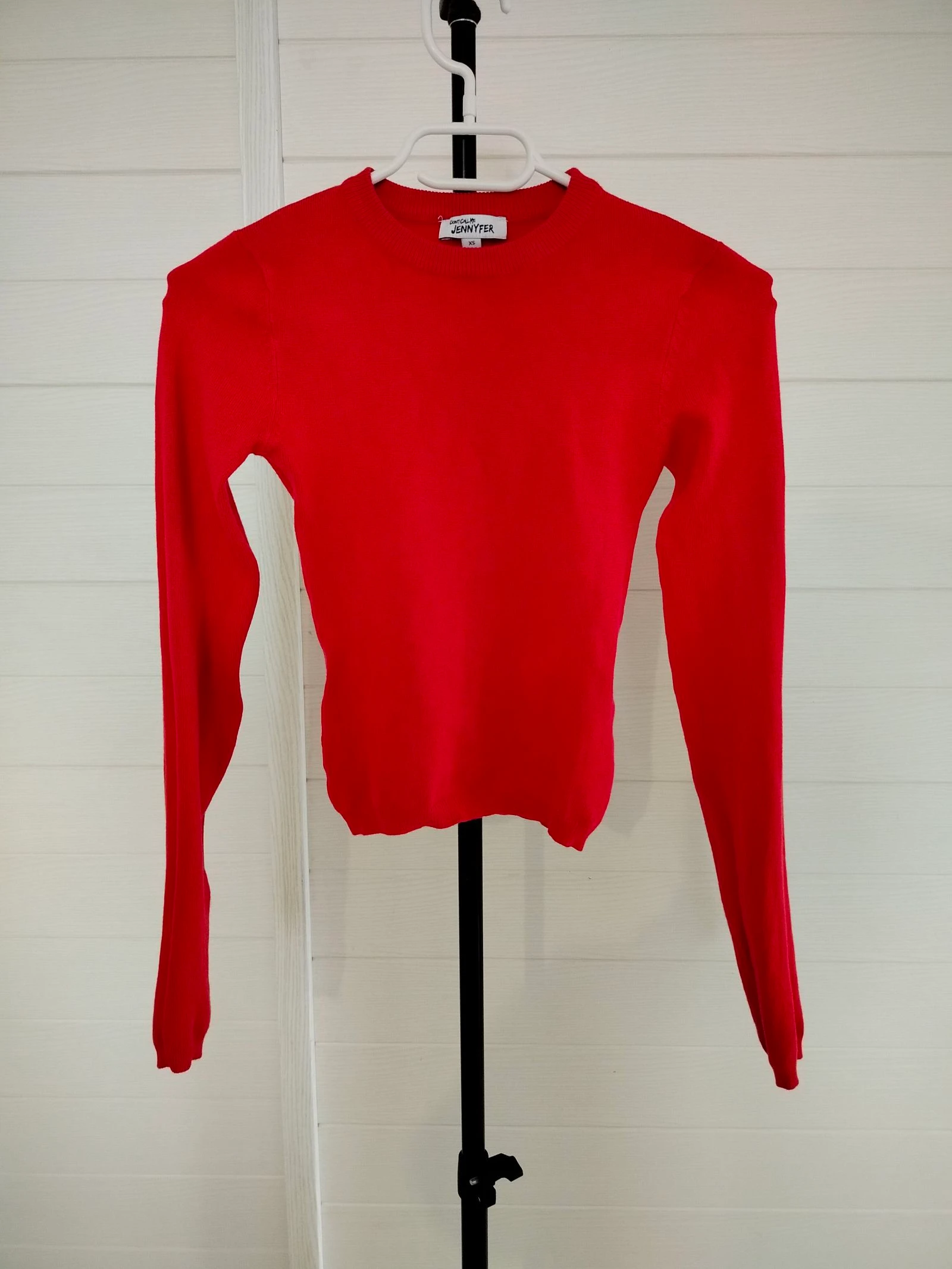 Pull rouge Jennyfer XS manches longues